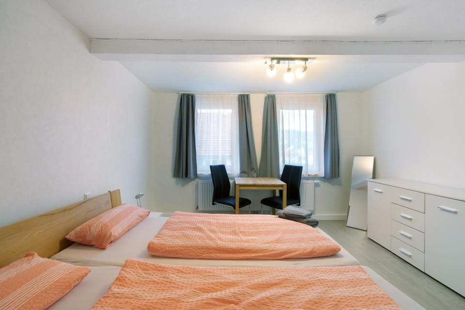Property building, Living room, Bedroom