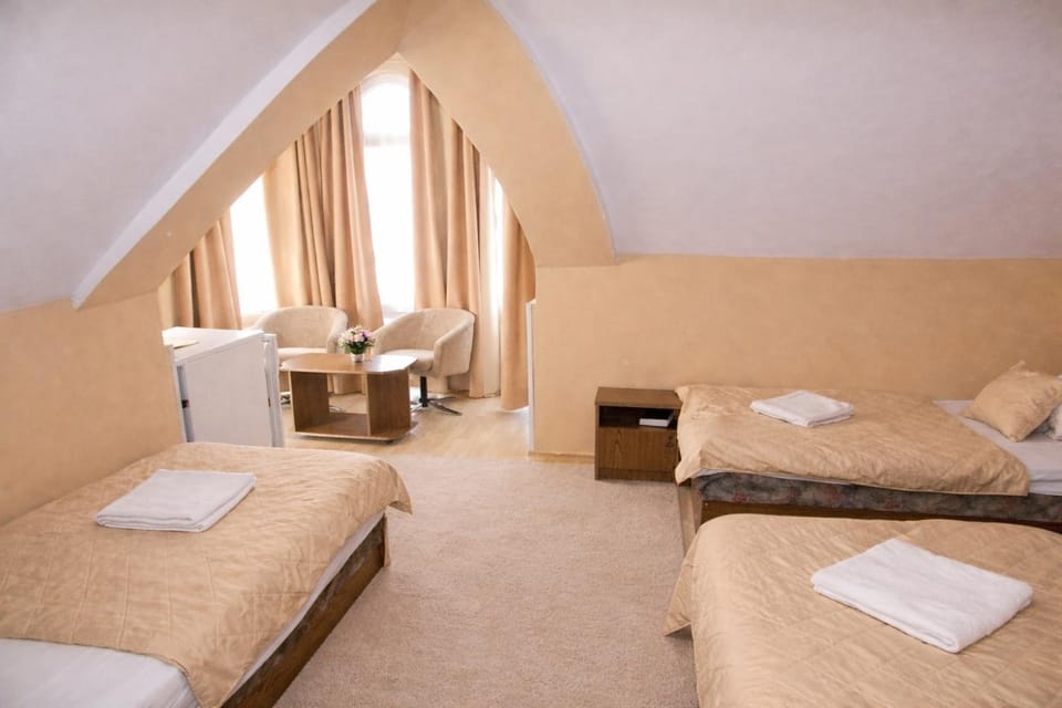 Bed, Living room, Photo of the whole room, Seating area, Bedroom, towels