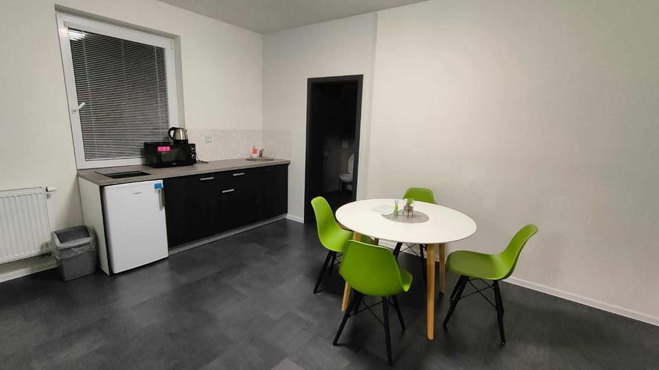Dining area, minibar, kitchen