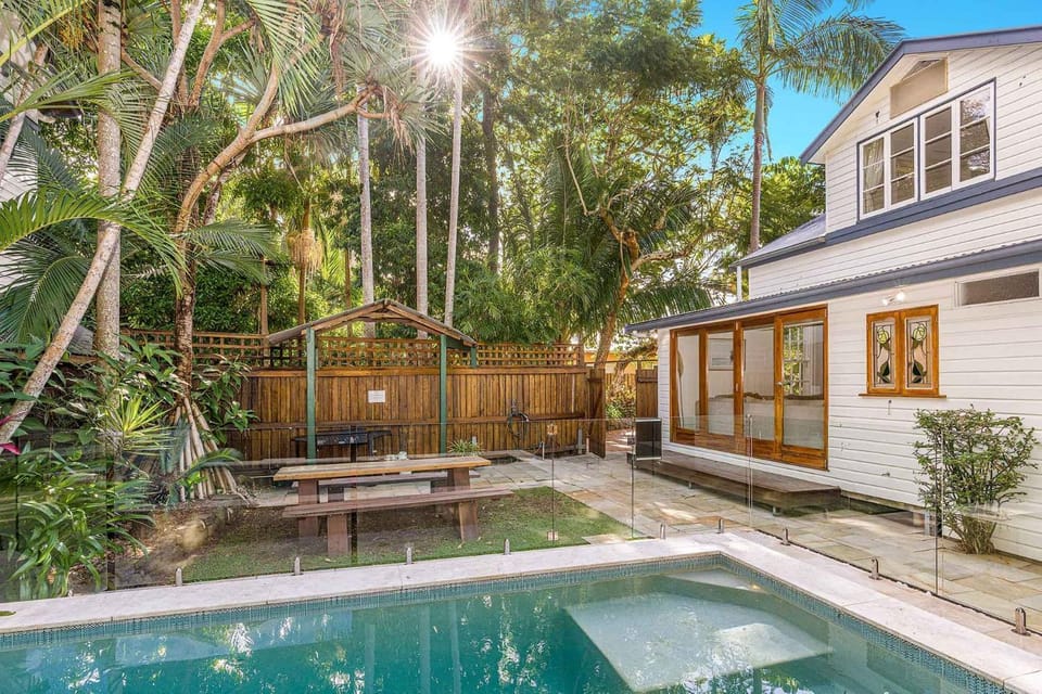 Property building, Garden, Seating area, Swimming pool