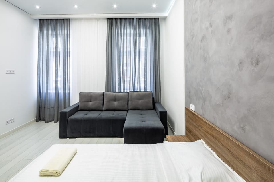Bed, Living room, Photo of the whole room