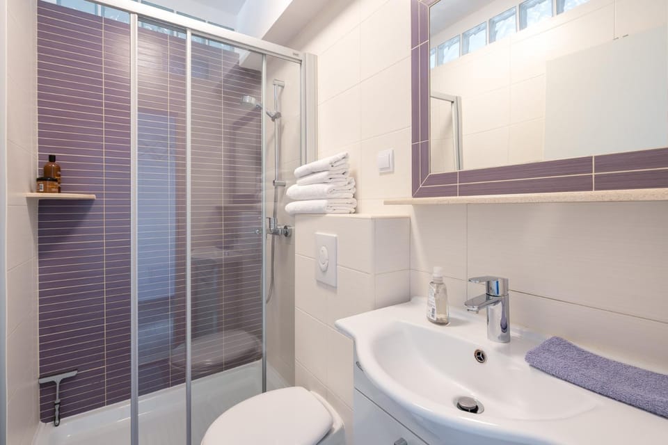 Shower, Toilet, Bathroom, towels
