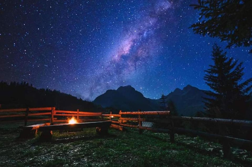 Night, View (from property/room), Mountain view, Mountain view