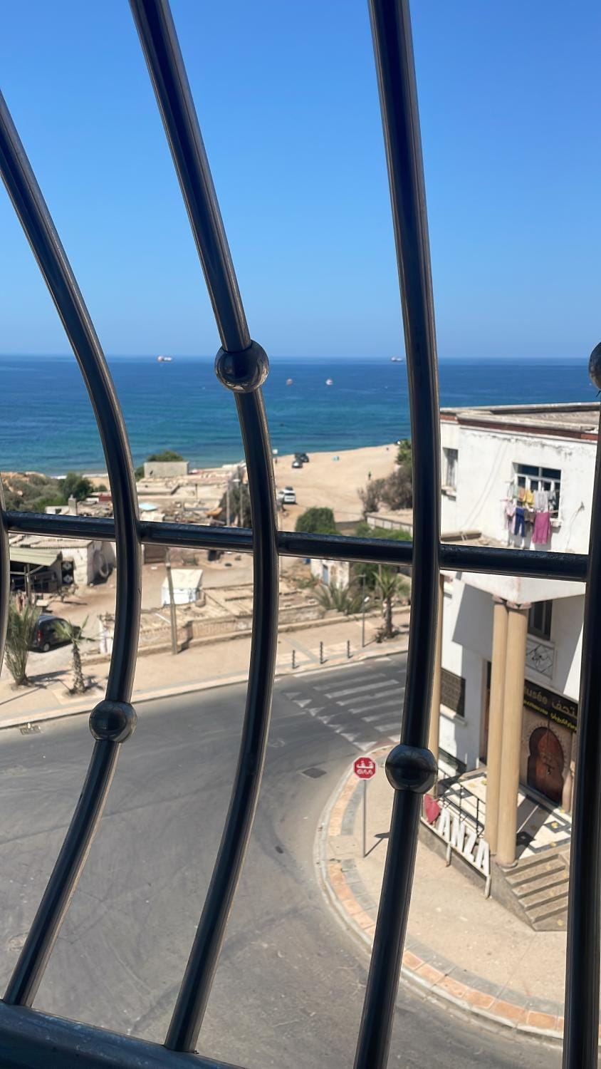 Property building, Day, Natural landscape, View (from property/room), Balcony/Terrace, Beach, Sea view