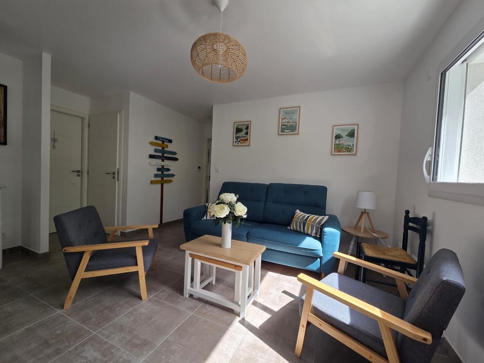 Appartement neuf 62 m², 5 couchages, à 250 m de la plage - balcon, jardin privé, et parking inclus - FR-1-364-111 Apartment in Pays de la Loire