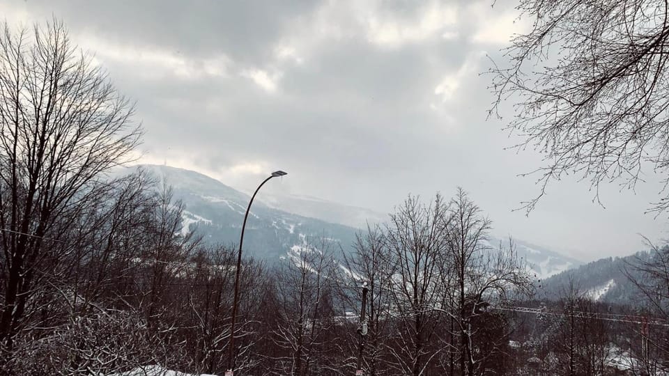 Day, Natural landscape, Winter, Mountain view