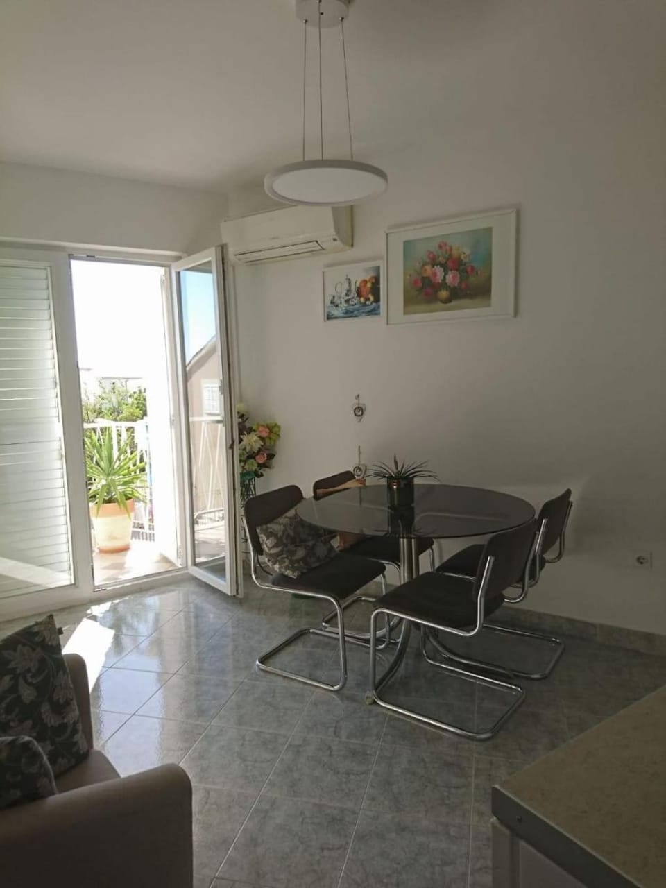 Balcony/Terrace, Seating area, Dining area, air conditioner, air conditioner