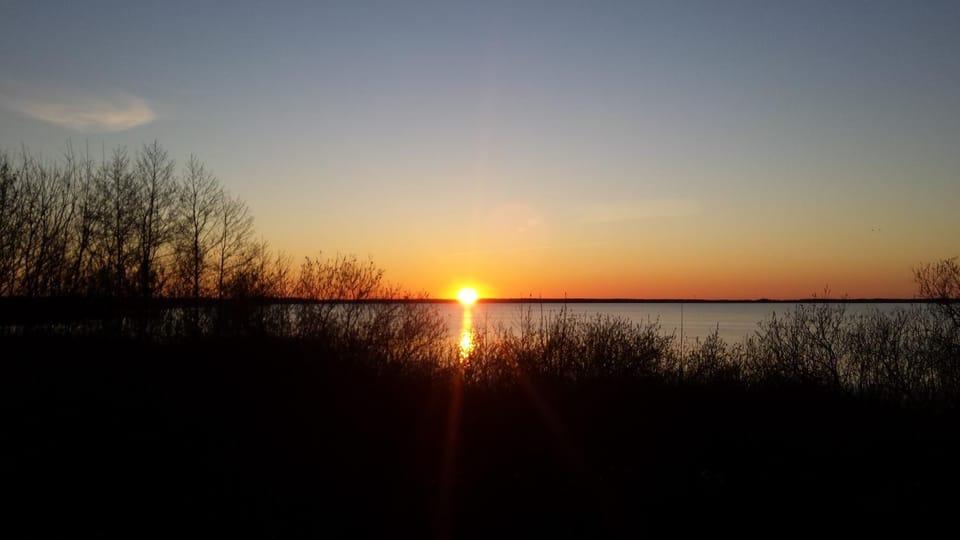 Lake view, Sunset