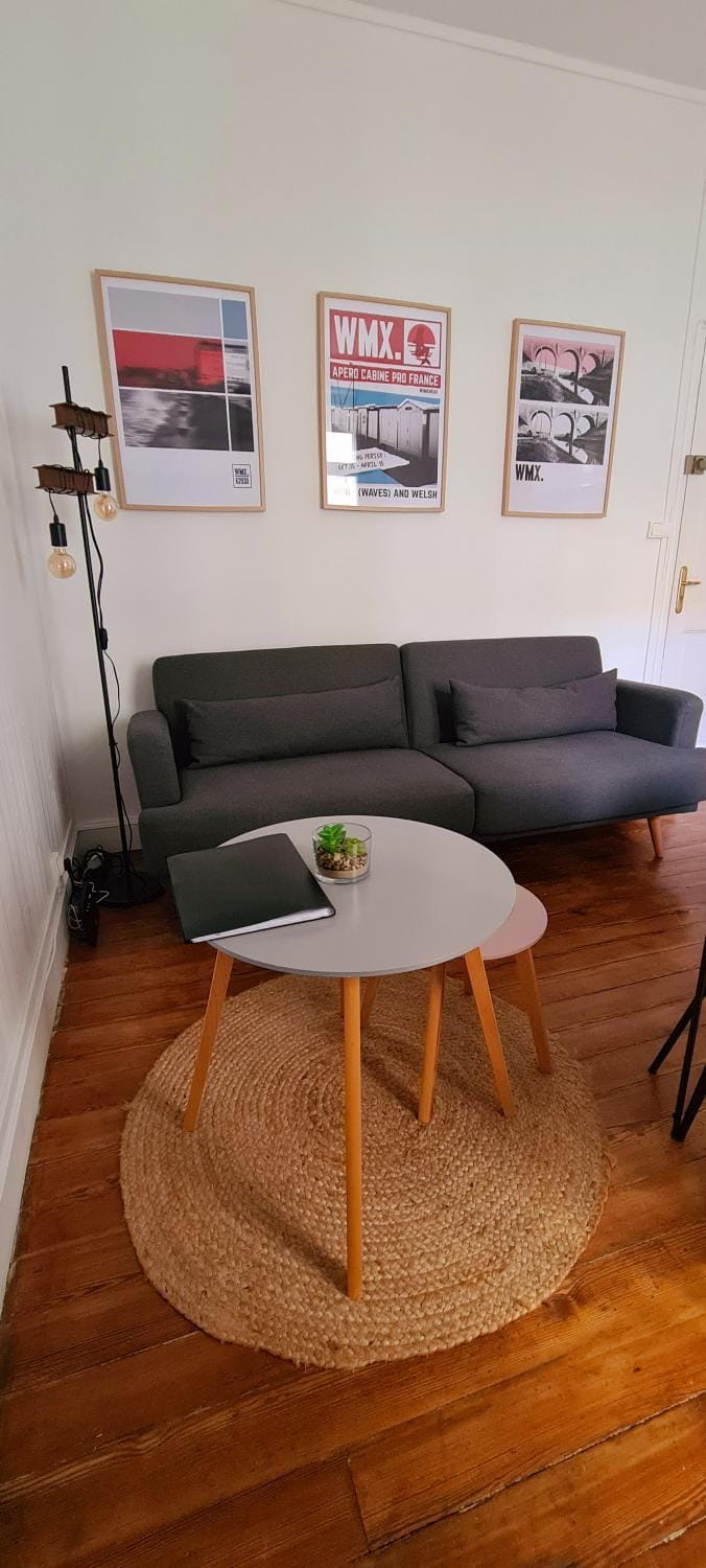 Wimereux 30m2 1 chambre et 1 canapé lit à 2 pas de la plage et du centre Apartment in Wimereux