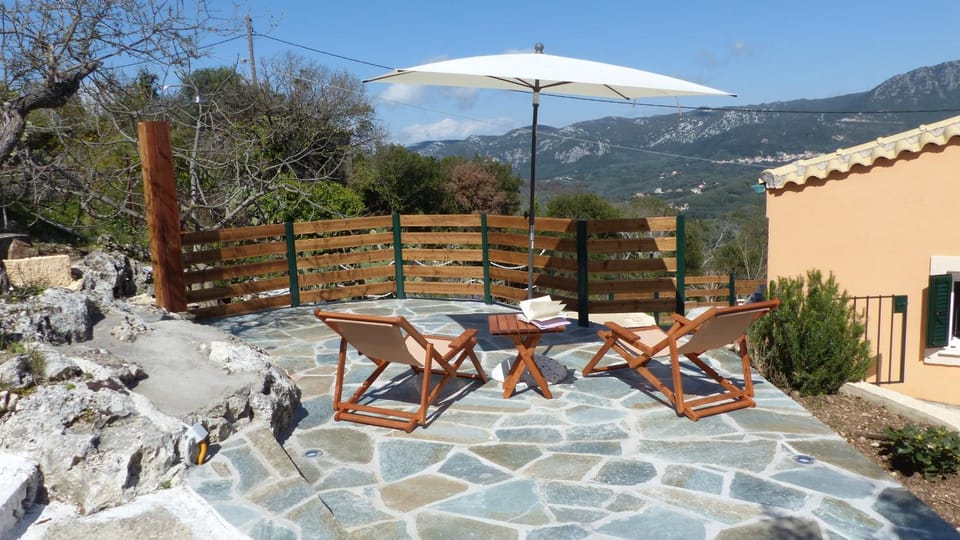 Mountain view, sunbed