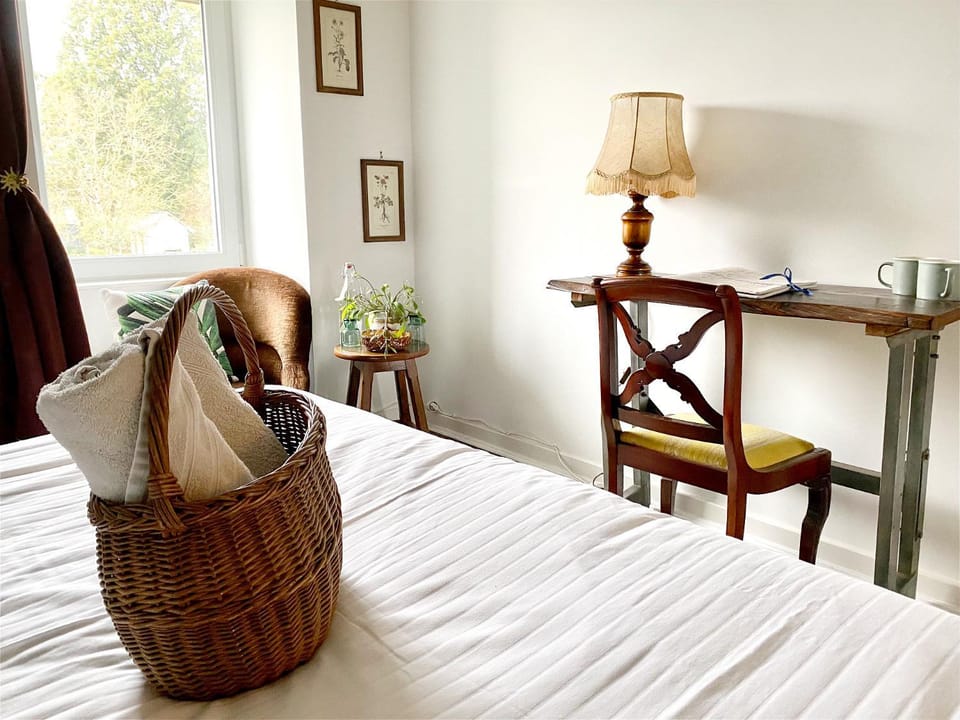 Bed, Seating area, hair dresser