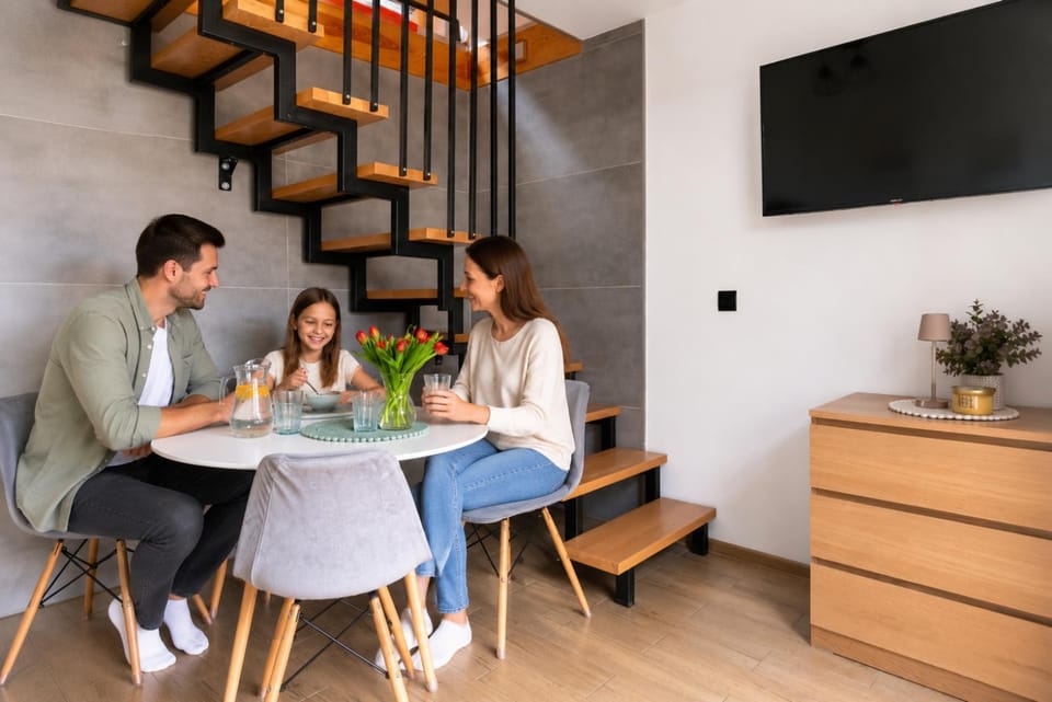 People, TV and multimedia, Kitchen or kitchenette, Living room, Seating area, Dining area, Guests, group of guests, Family, Family, internet, internet