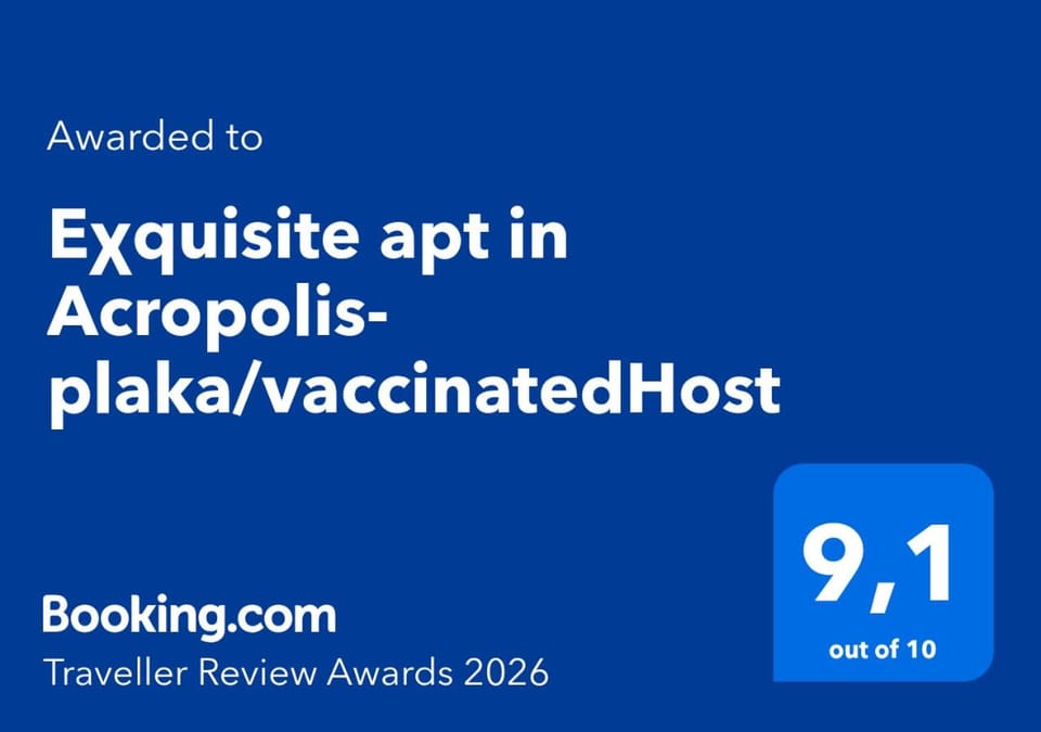 Eχquisite apt in Acropolis-plaka/vaccinatedHost Apartment in Athens