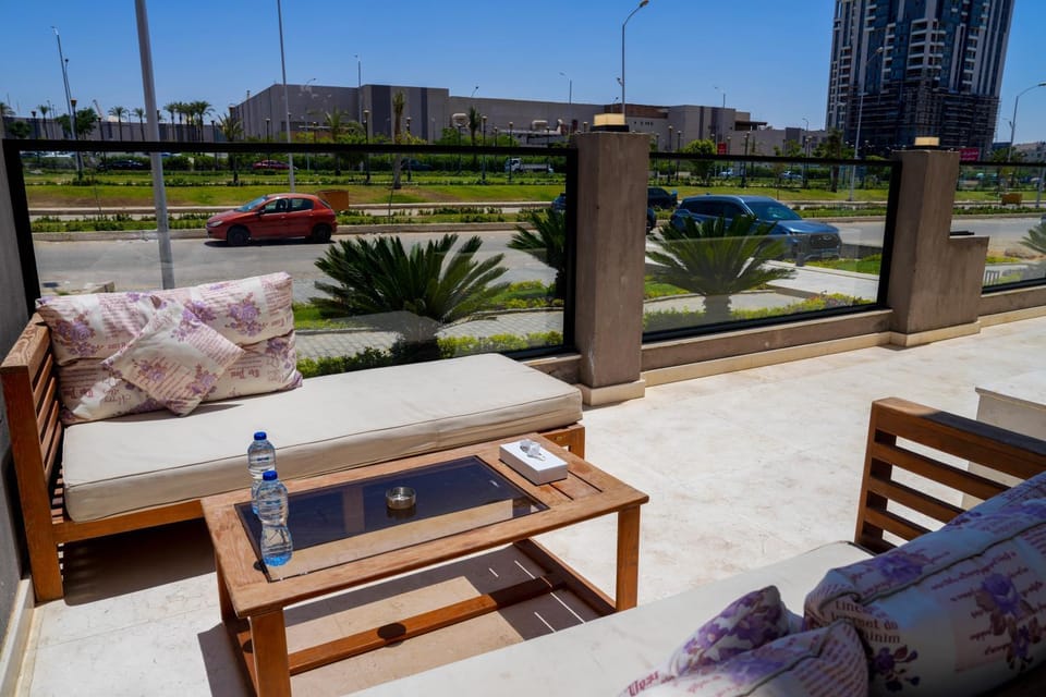 Property building, Patio, Day, View (from property/room), Balcony/Terrace, Seating area