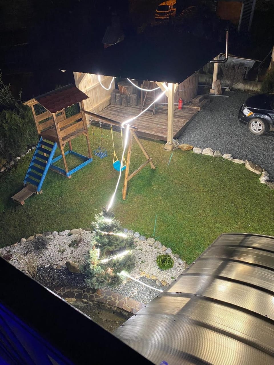 Night, Natural landscape, Pool view, Swimming pool