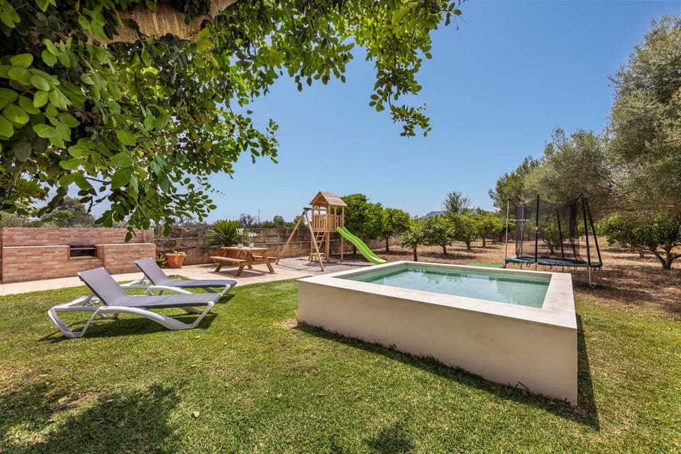 Property building, Living room, Swimming pool