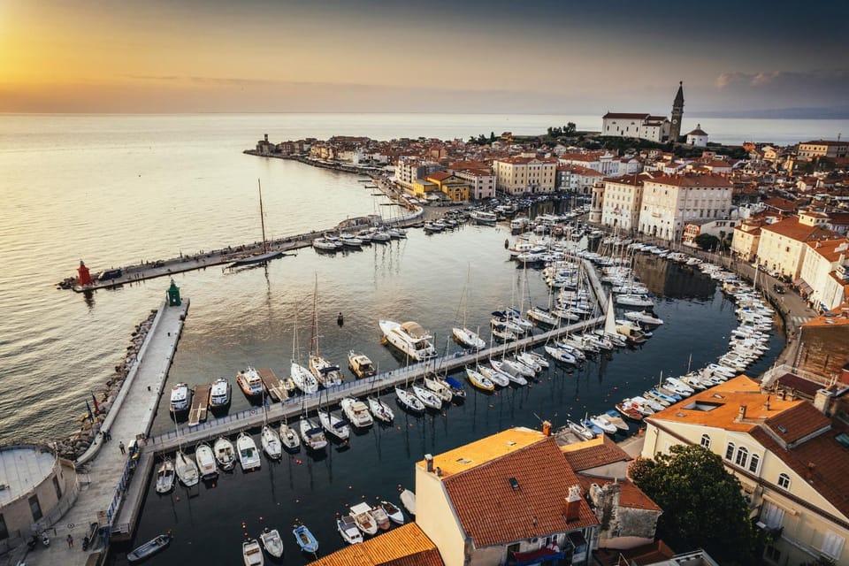 Bird's eye view, Sea view, Sunset