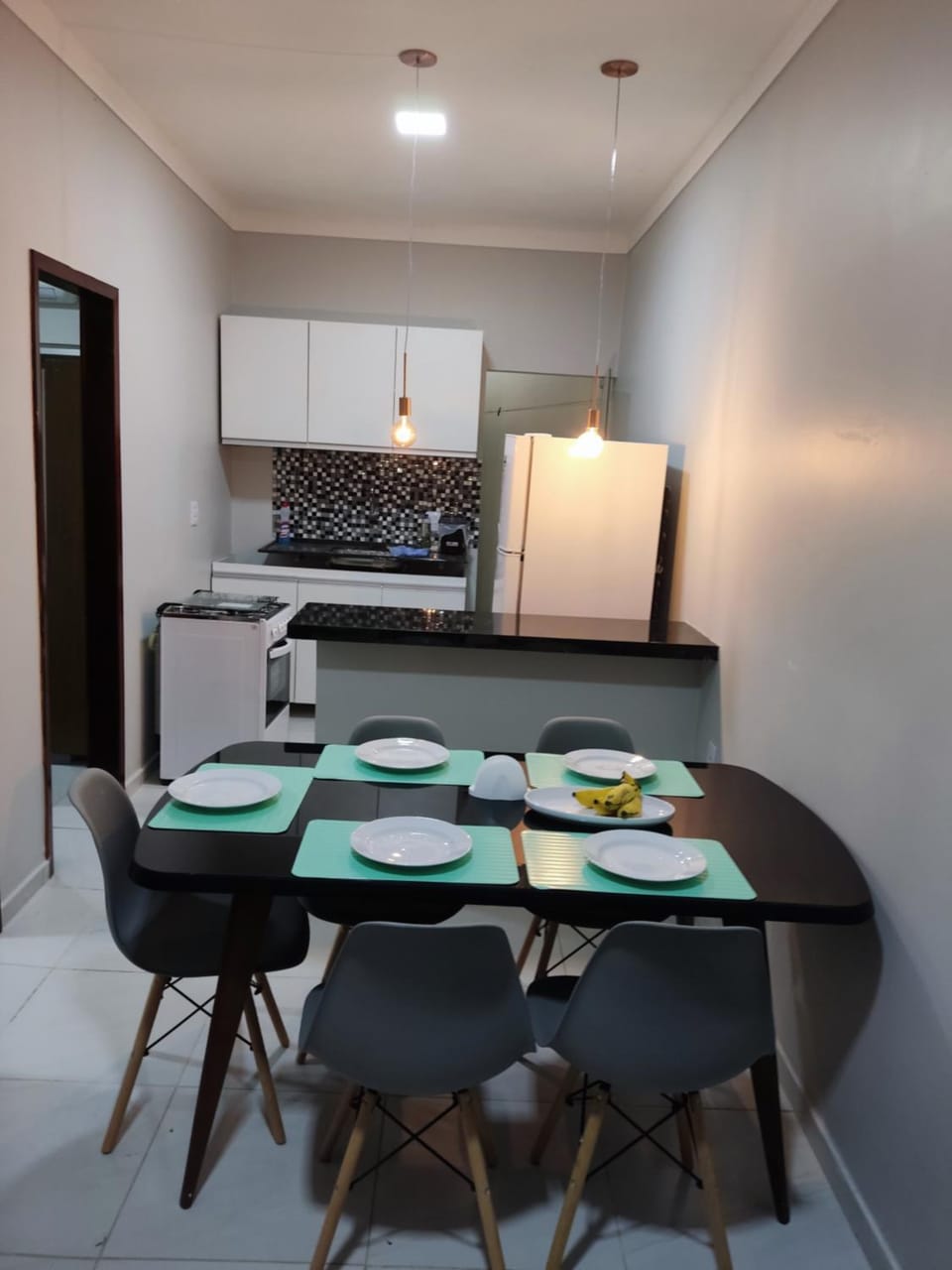 Living room, kitchen