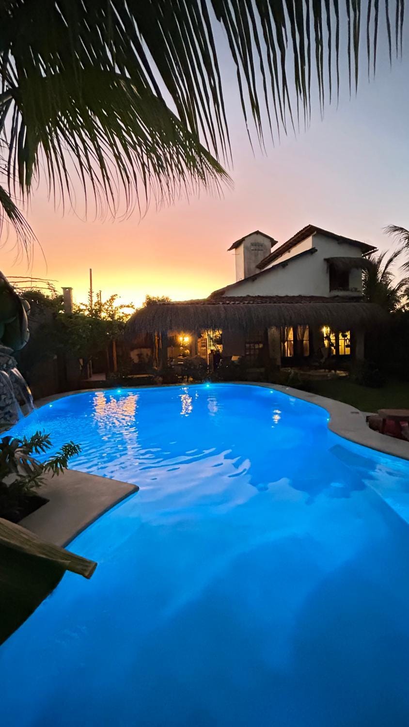 Mountain view, Swimming pool, sunbed