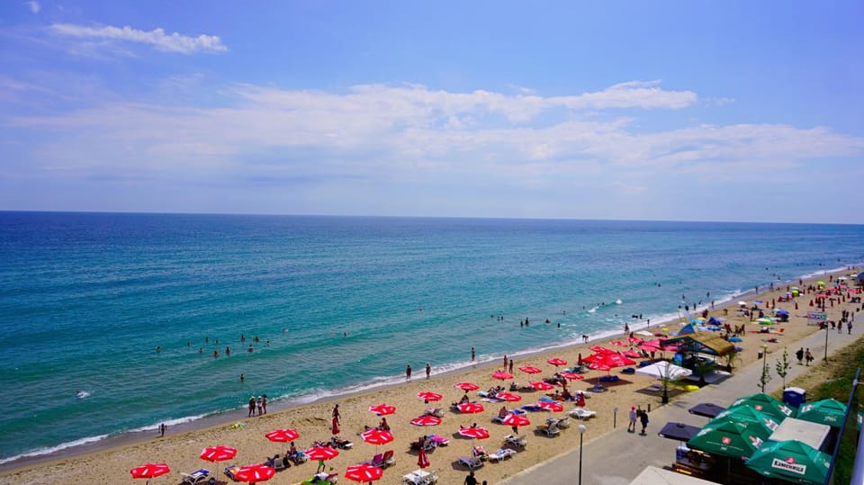 Natural landscape, Beach, Sea view, sunbed