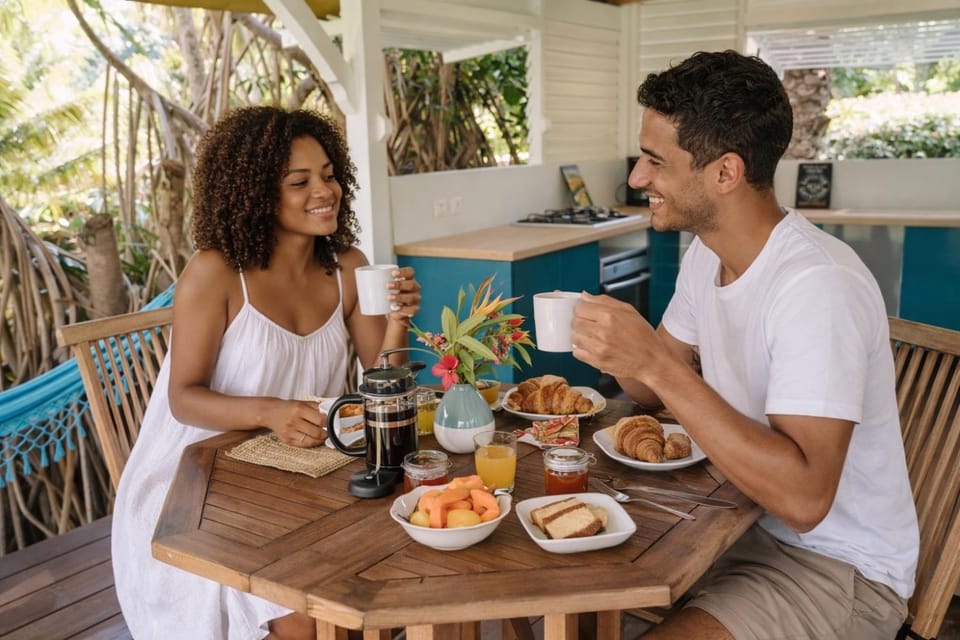 Écolodge Ti-Zen avec jacuzzi privé jardin tropical Villa Gaïa Chalet in Le Diamant
