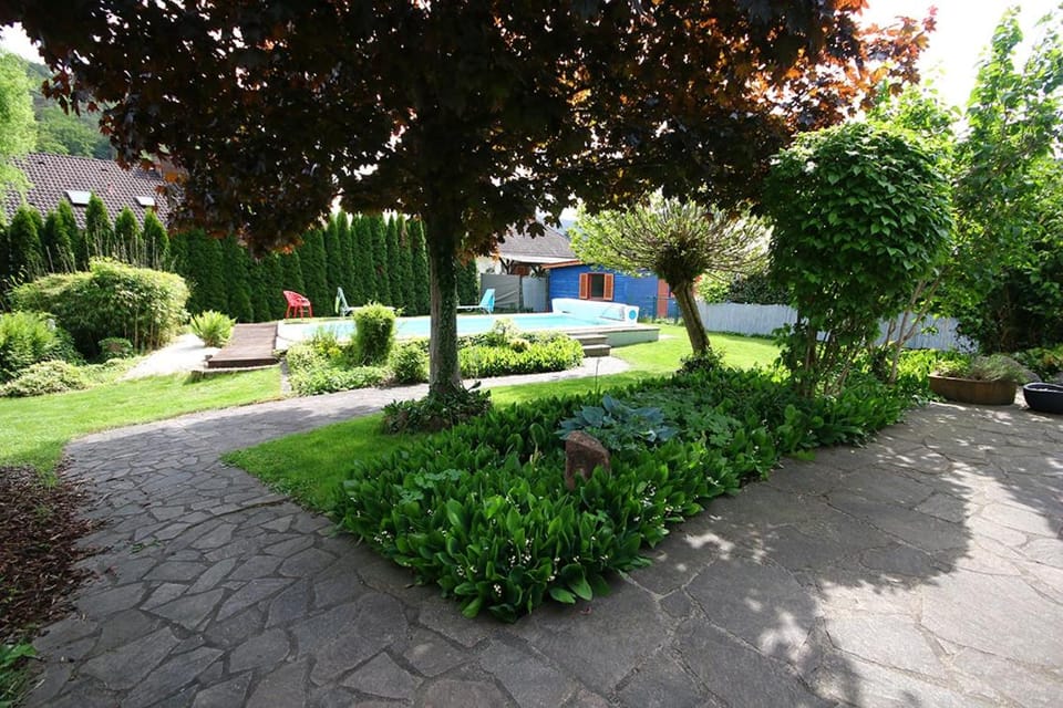 Natural landscape, Garden, Garden view