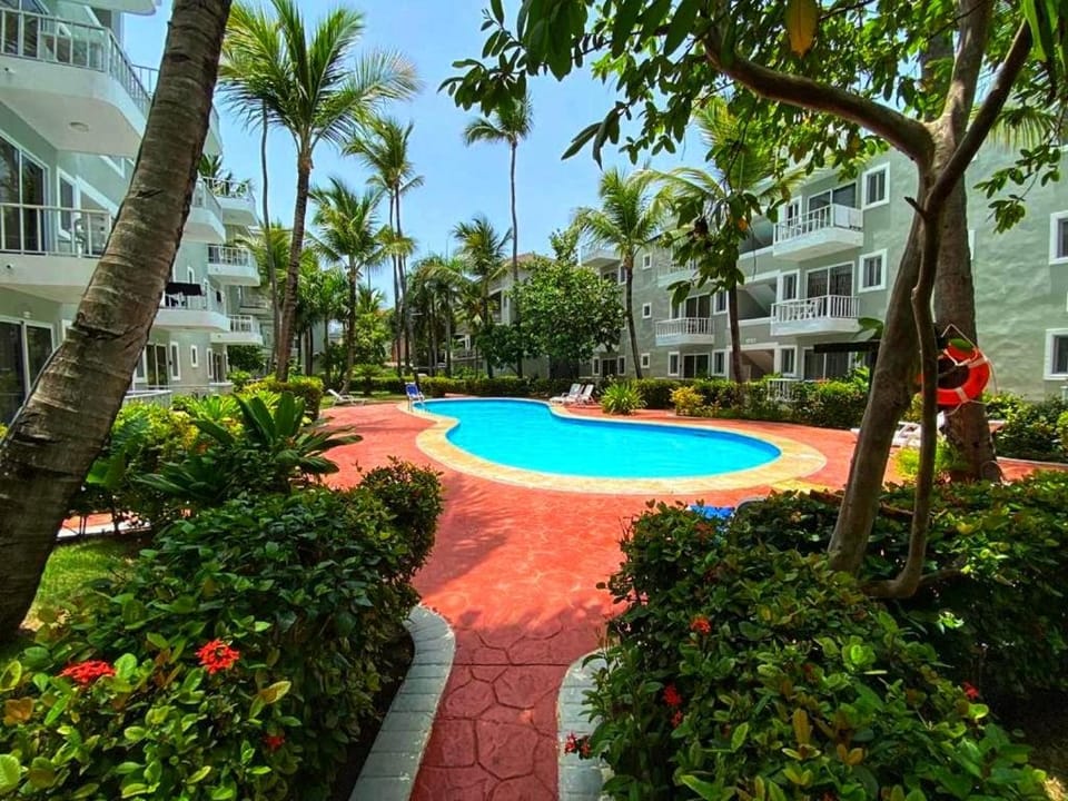 Property building, Garden, Garden view, Pool view, Swimming pool, sunbed