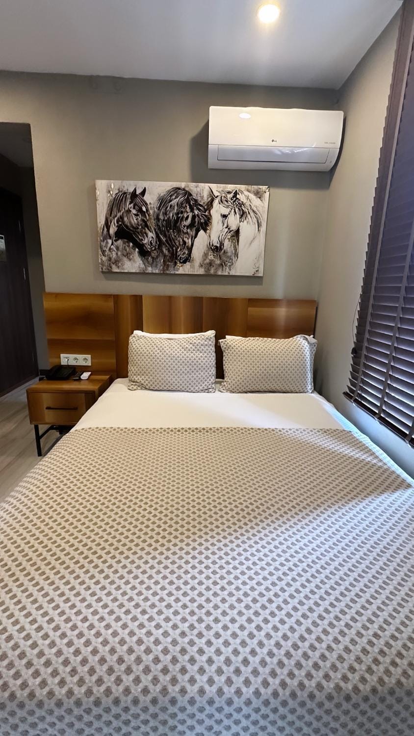 Bed, Bedroom, air conditioner