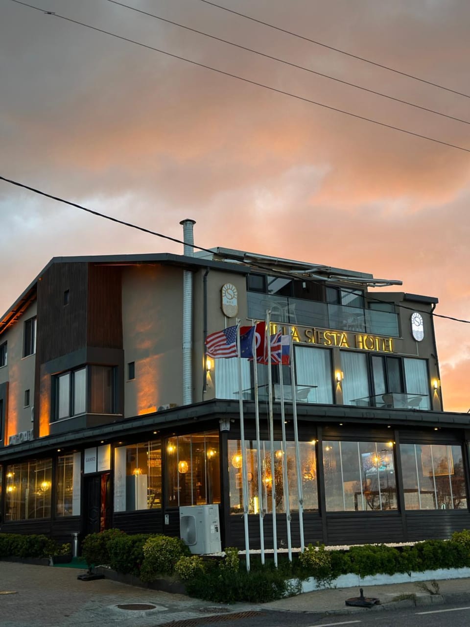 Property building, Sunset