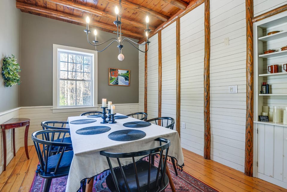 Deck & Fire Pit: Cottage Near Monadnock State Park House in Vermont