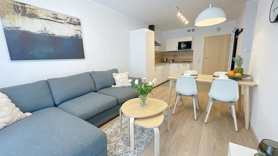 Kitchen or kitchenette, Living room, Dining area