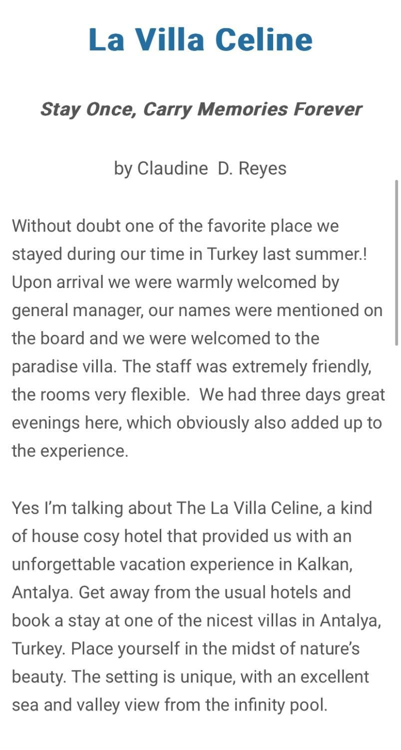 LA VILLA CELINE- Luxury Sea View Villa with Private Infinity Pool in Islamlar-Kalkan Villa in Muğla Province