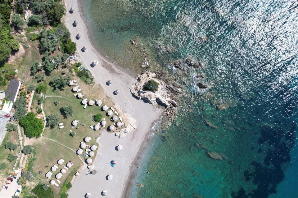 Restaurant/places to eat, Day, Natural landscape, Bird's eye view, Beach, Sea view, sunbed