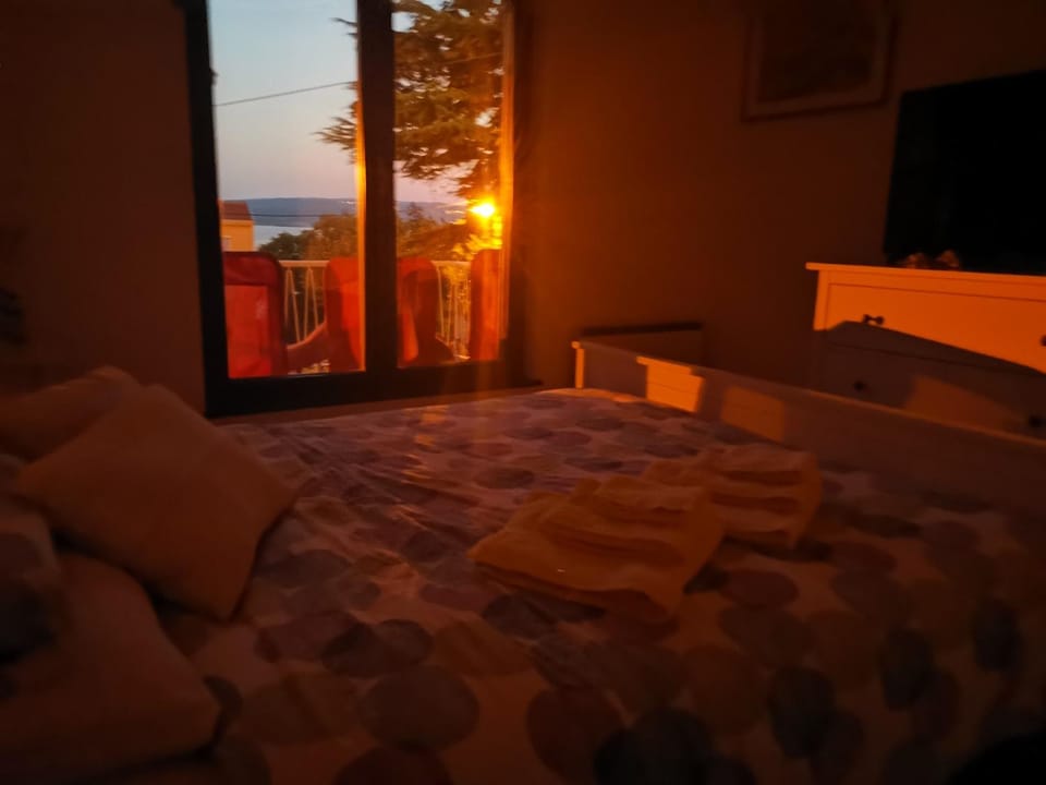Bed, Bedroom, Sunset