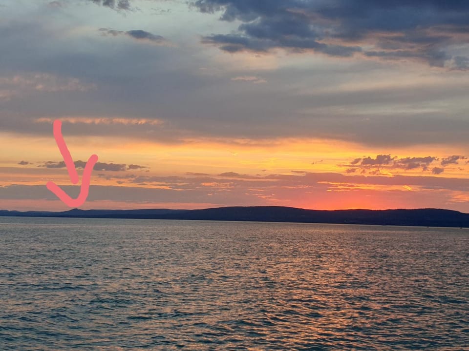 Lake view, Mountain view, Sunset