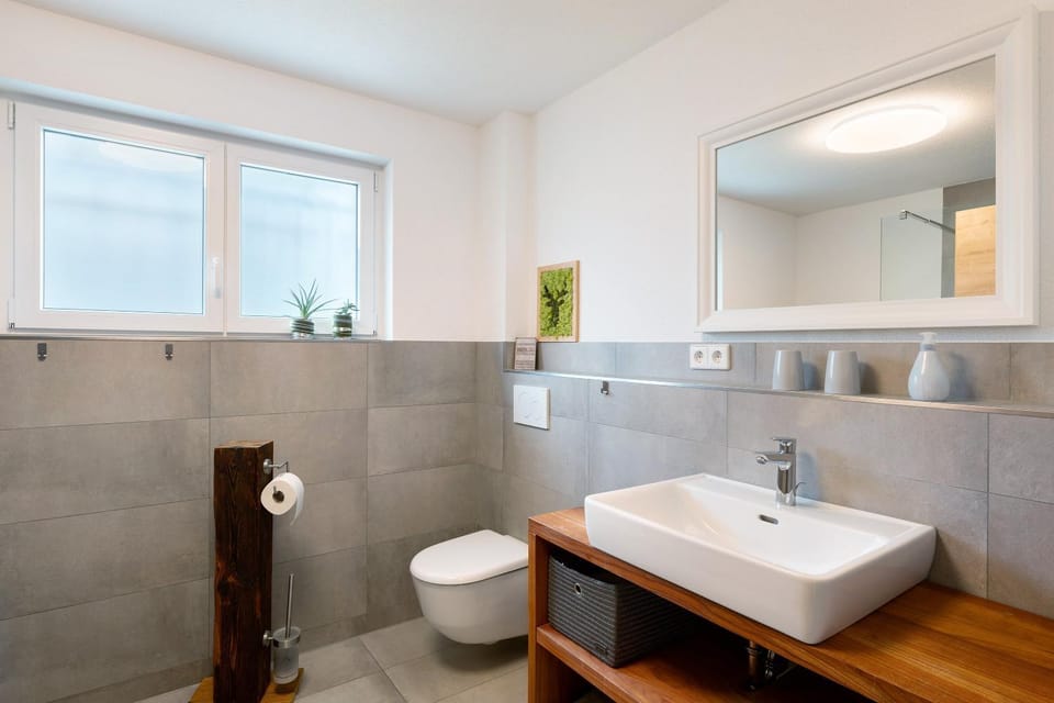 Bathroom, Living room