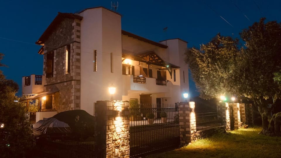 Property building, Night, Garden view, Parking