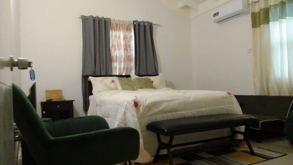 Property building, Bed, Photo of the whole room, Seating area, Bedroom, air conditioner