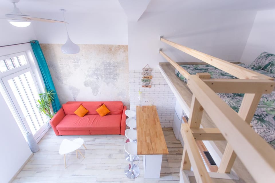 Living room, Bedroom