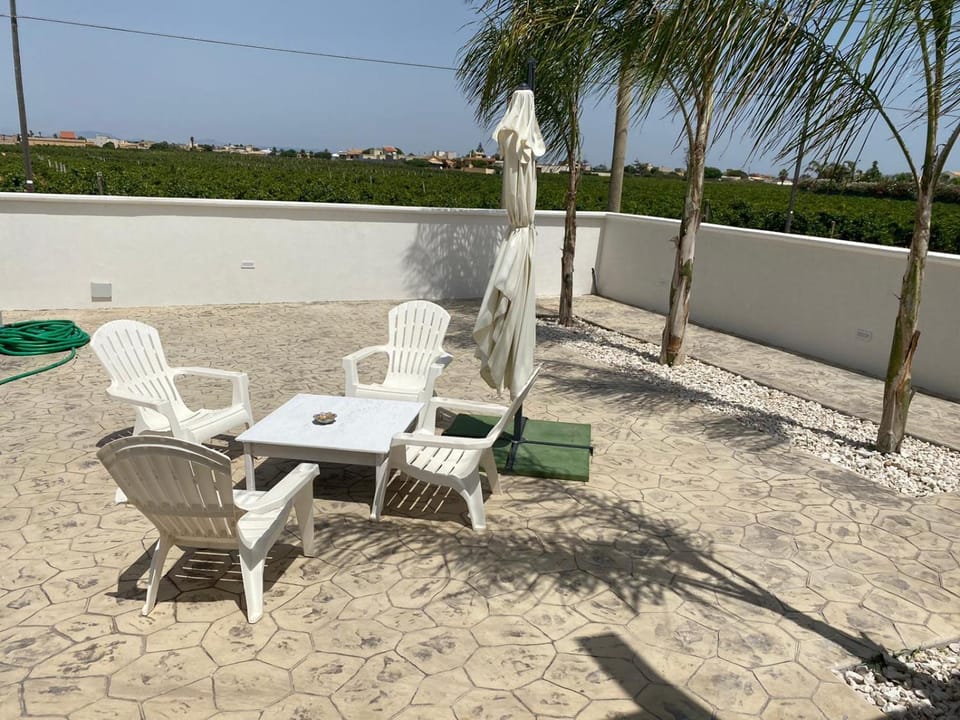 Property building, Patio, Day, View (from property/room), Balcony/Terrace, sunbed