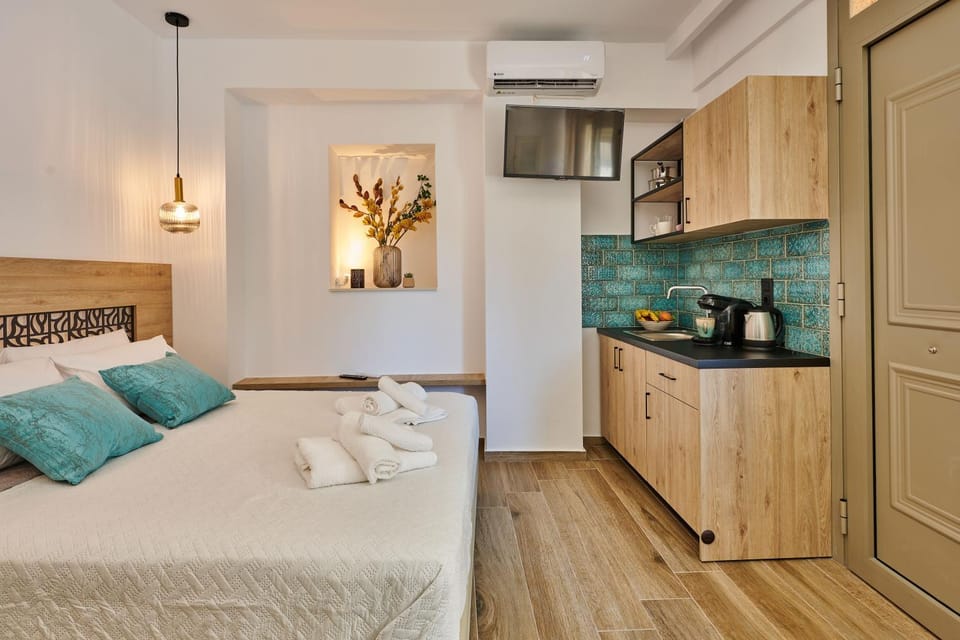 Bed, Coffee/tea facilities, Kitchen or kitchenette, Bedroom