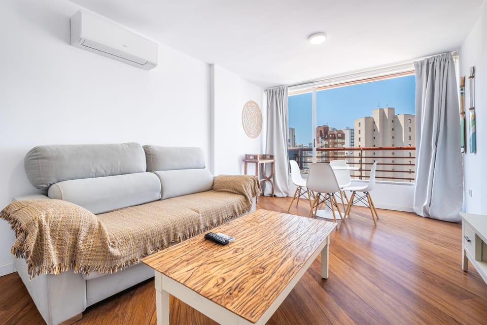 Bed, View (from property/room), Living room, Dining area, air conditioner