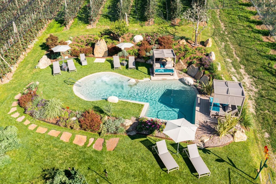 Property building, Living room, Swimming pool