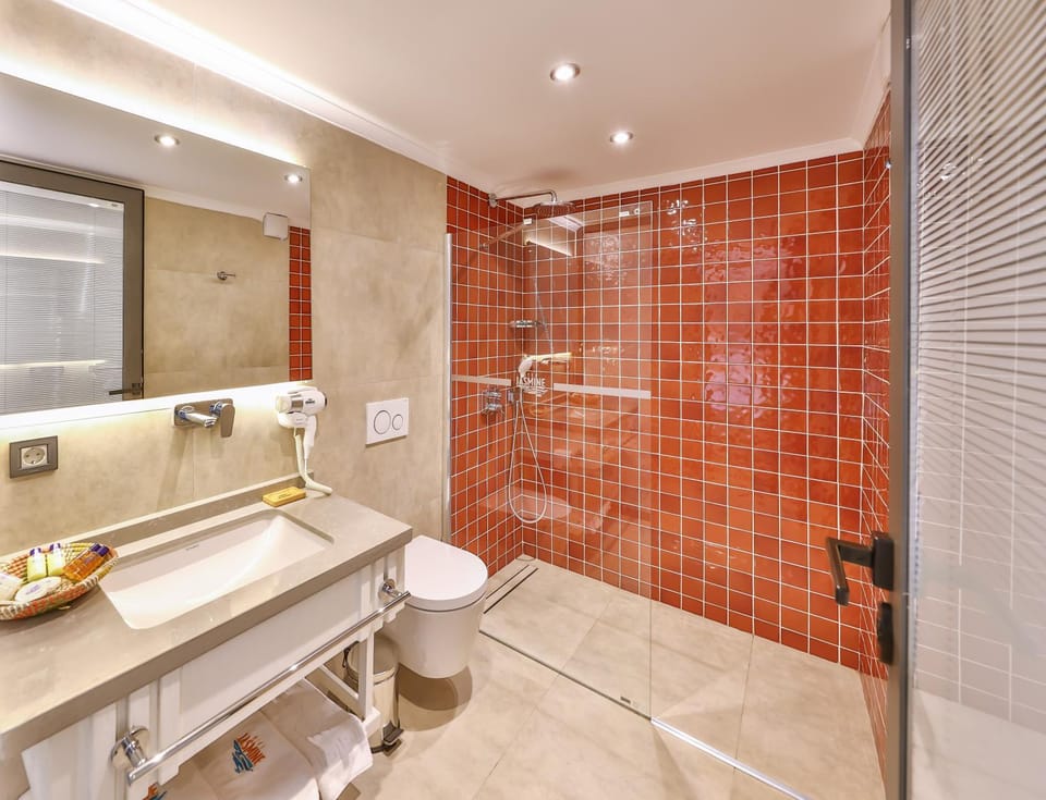 Shower, Toilet, Bathroom, towels