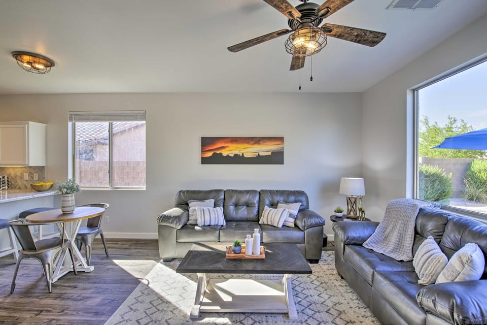 Hike & Golf: Goodyear Retreat w/ Patio + Fire Pit! House in Goodyear
