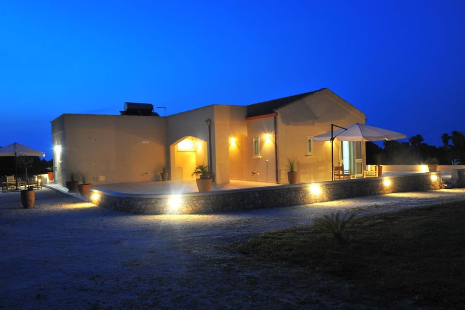 Property building, Patio, Night