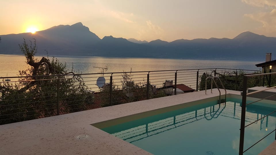 Swimming pool, Sunset