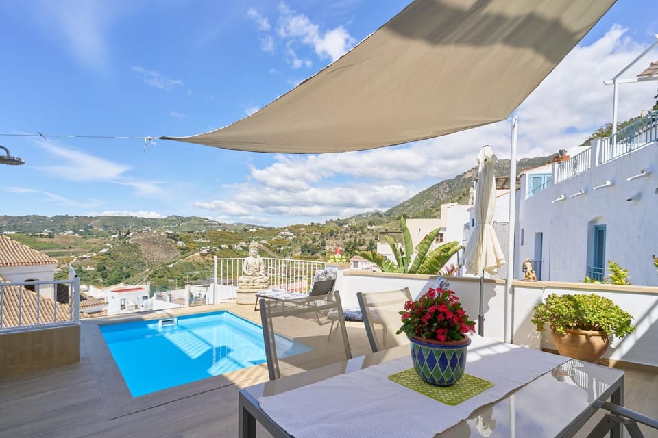 Property building, Living room, Swimming pool