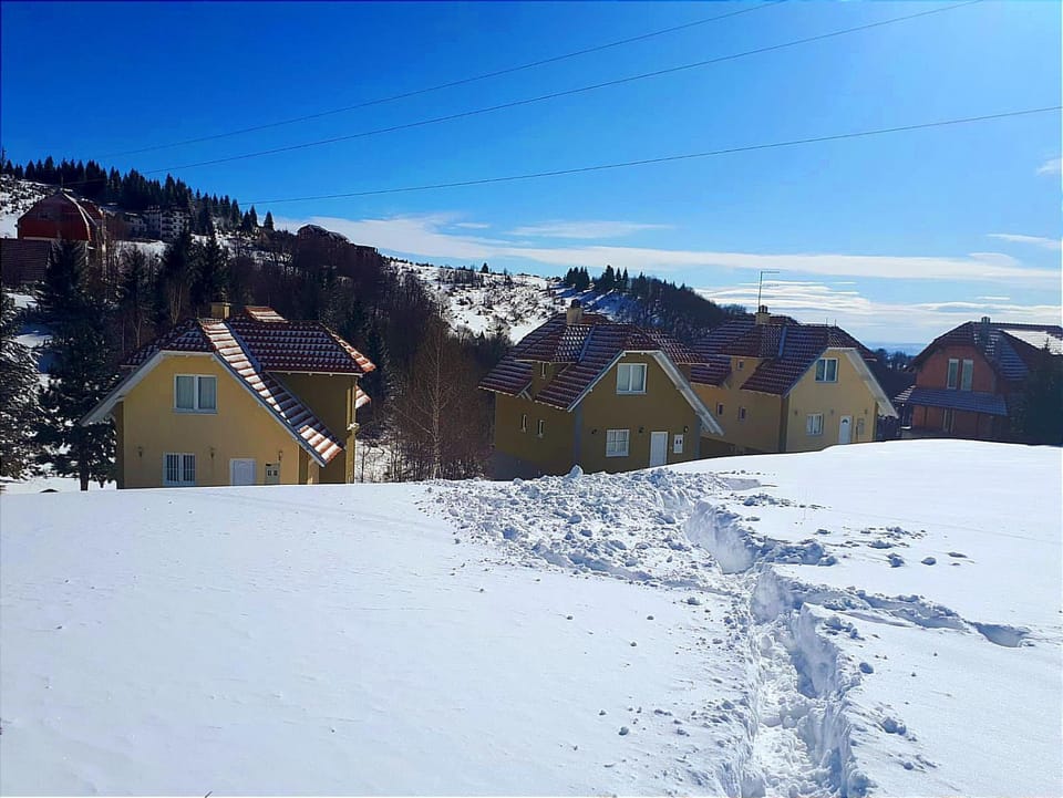 Property building, Natural landscape, Winter, Mountain view