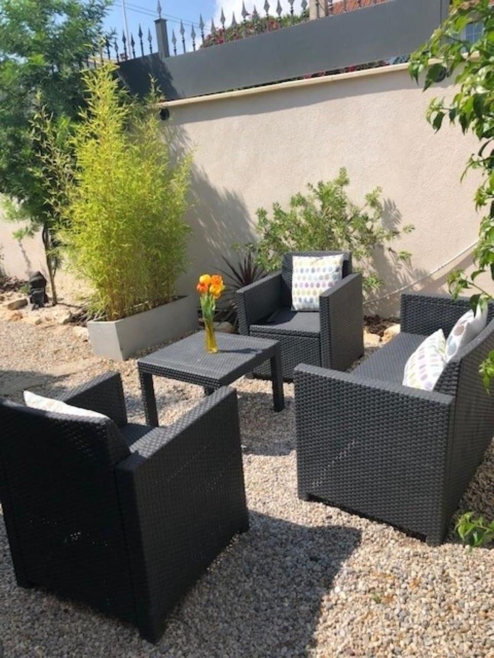 Patio, Garden, Garden view